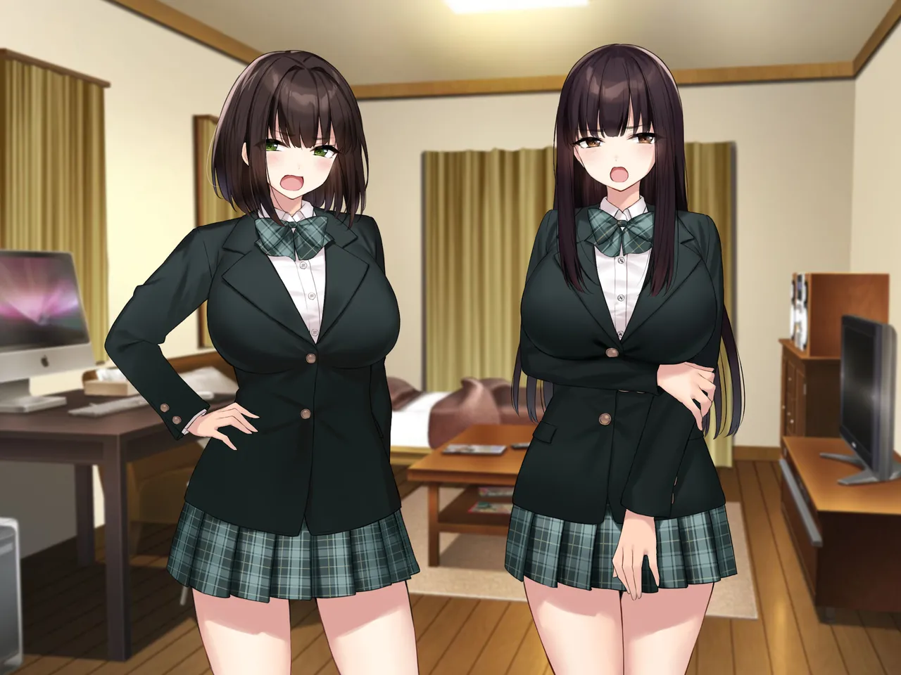 巨乳な先輩? 巨乳な幼なじみ? 二人とハーレムH...する? Page.373