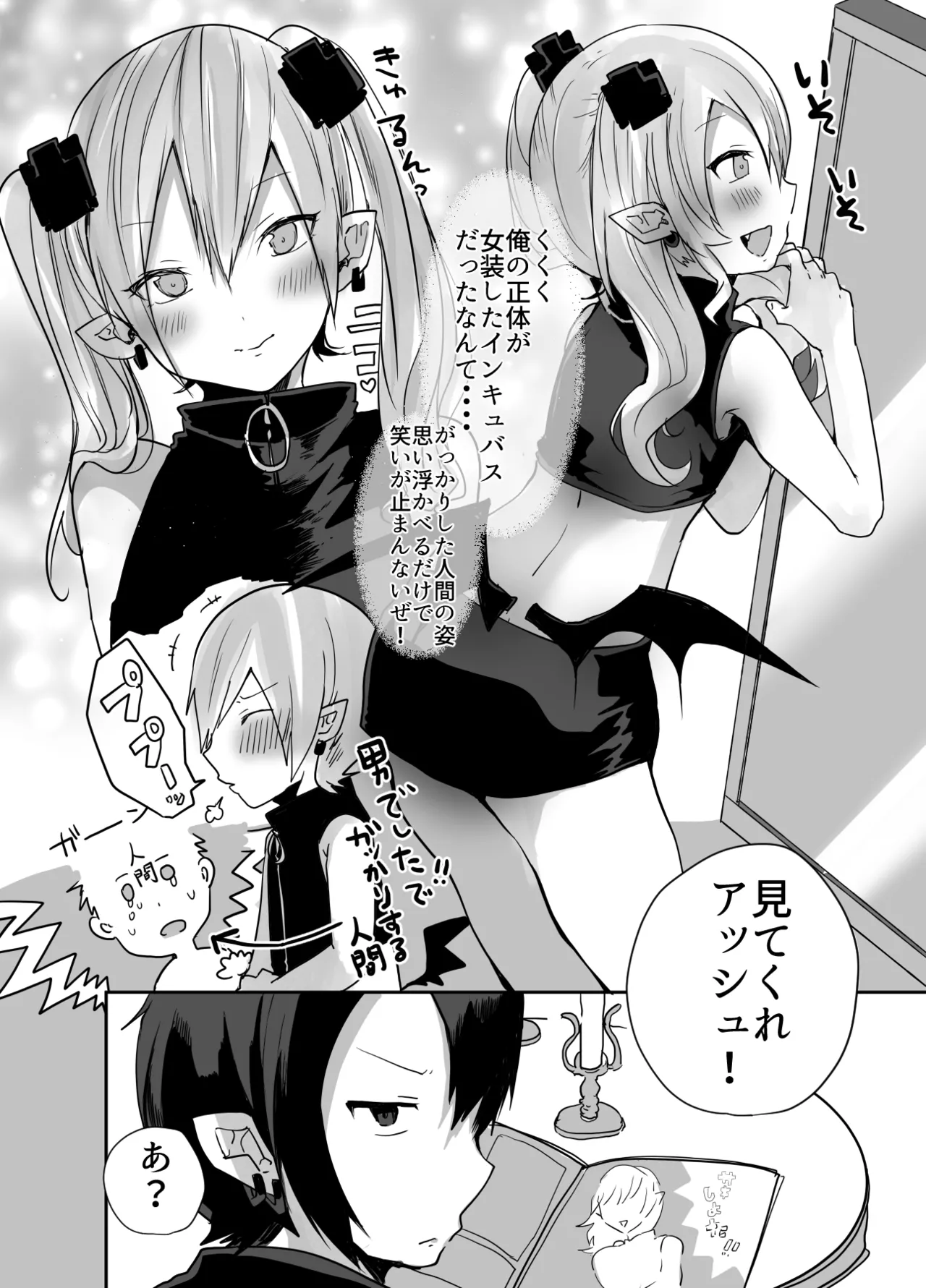 男だよバーカ！する女装サキュバス Page.32