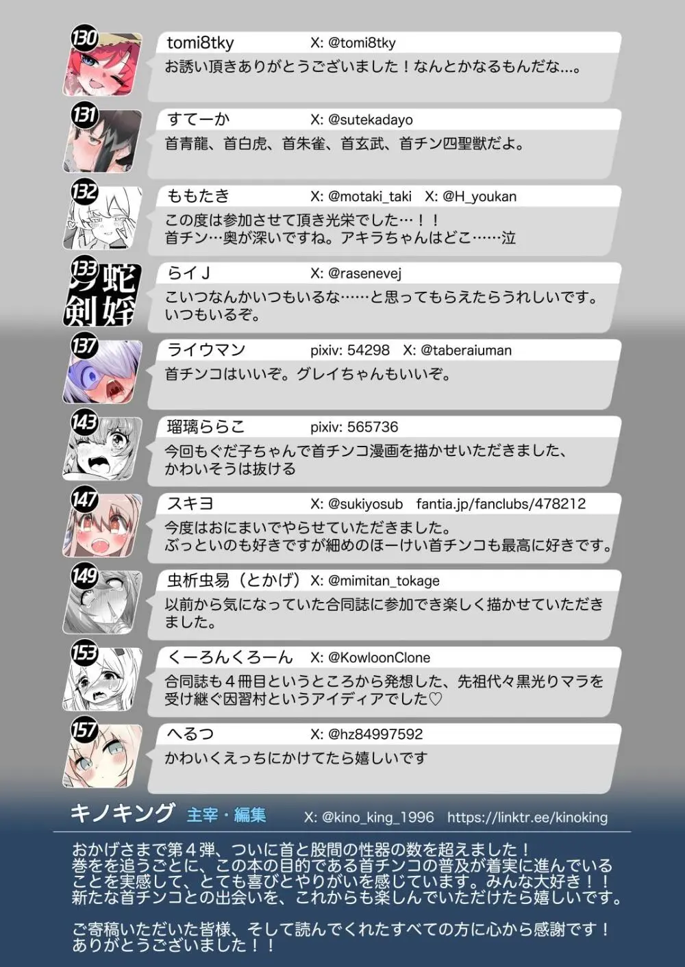 Dick Neck Mix! 4 首チンコ合同誌 Vol.4 Page.165