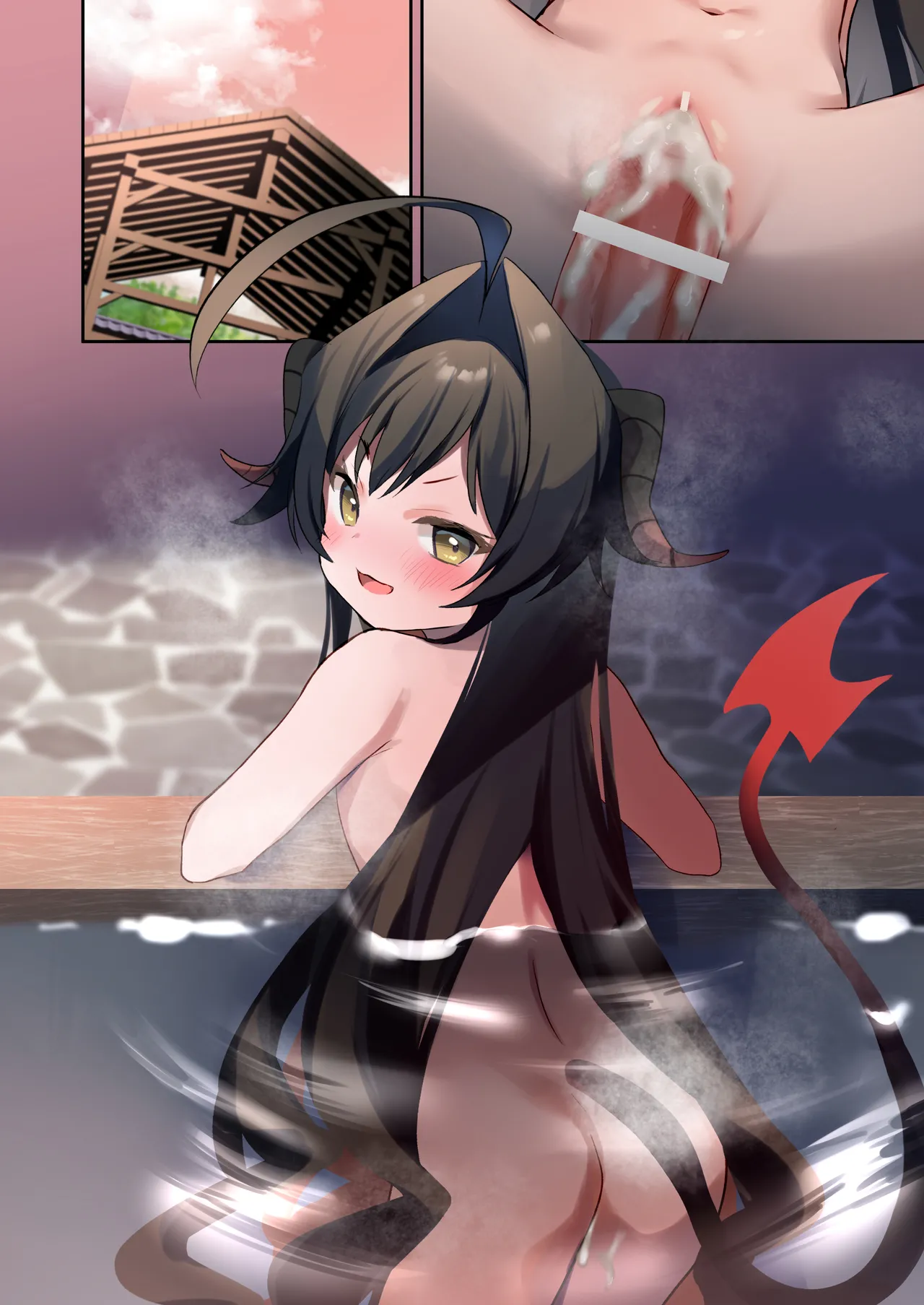カスミと温泉と足コキ Page.25