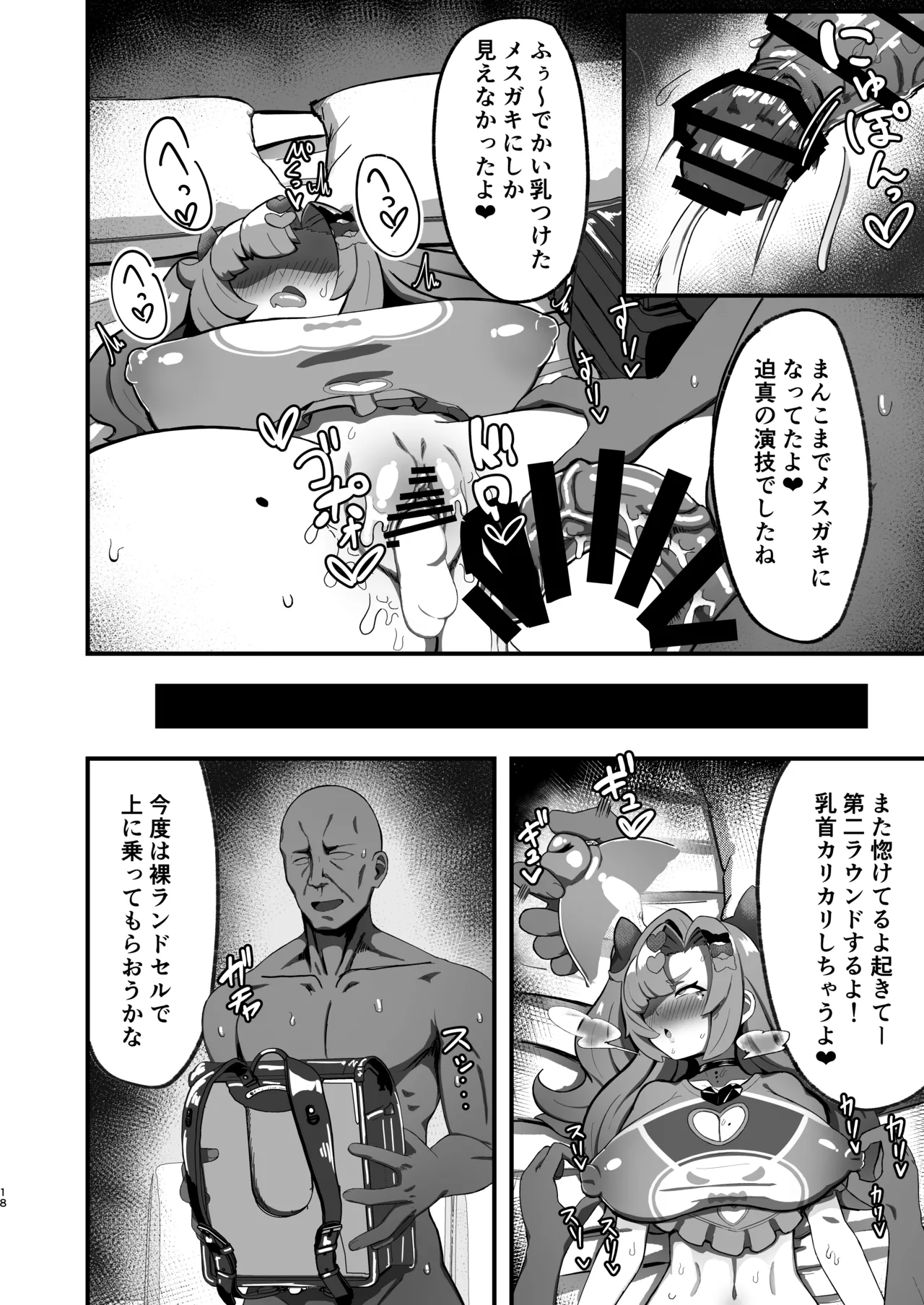 ニコに女児服とランドセルを着せてメスガキにする話 Page.17