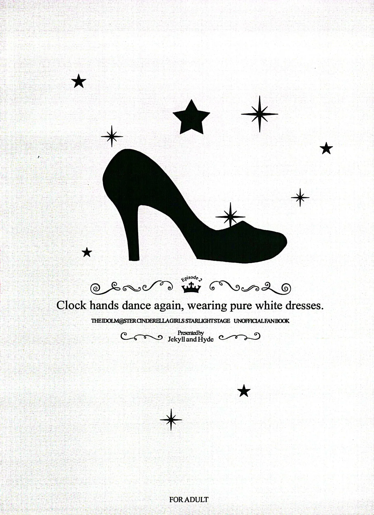 Clock hands dance again，wearing pure white dresses. Page.22