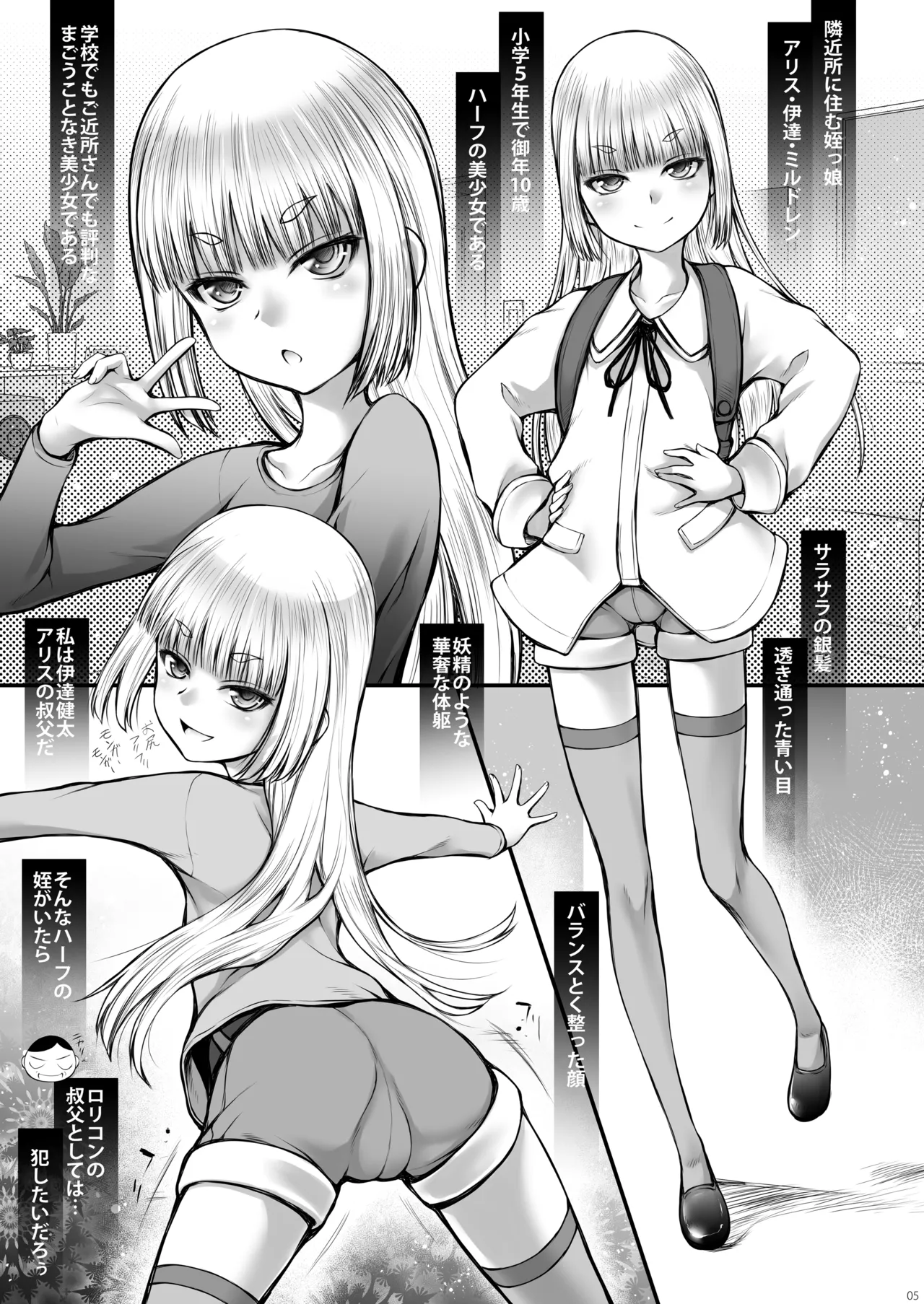姪っ娘を騙して中出し射精しています Page.5