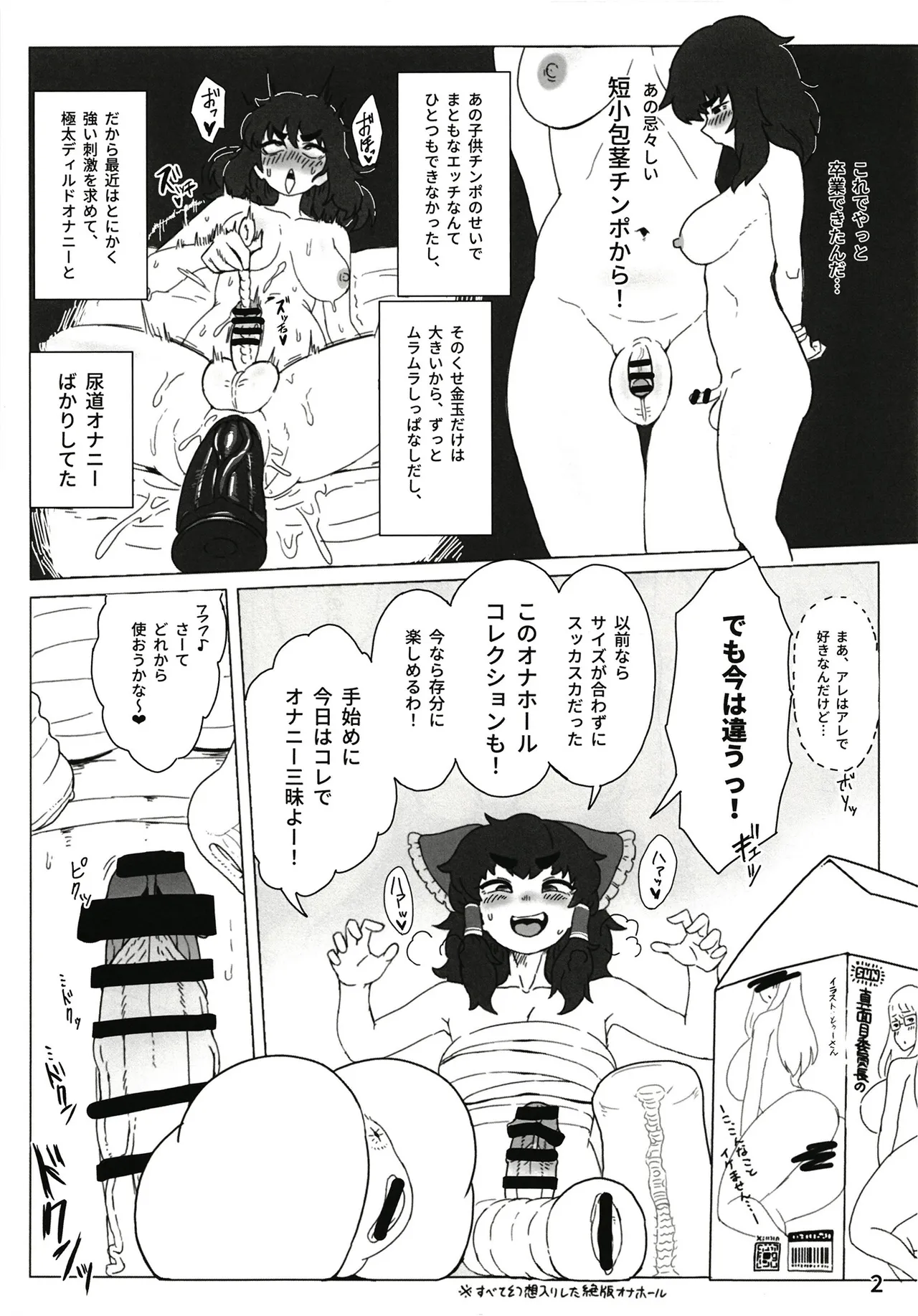 東方ふたなり事変 巫女と妖精、初めての尿道セックス Page.4