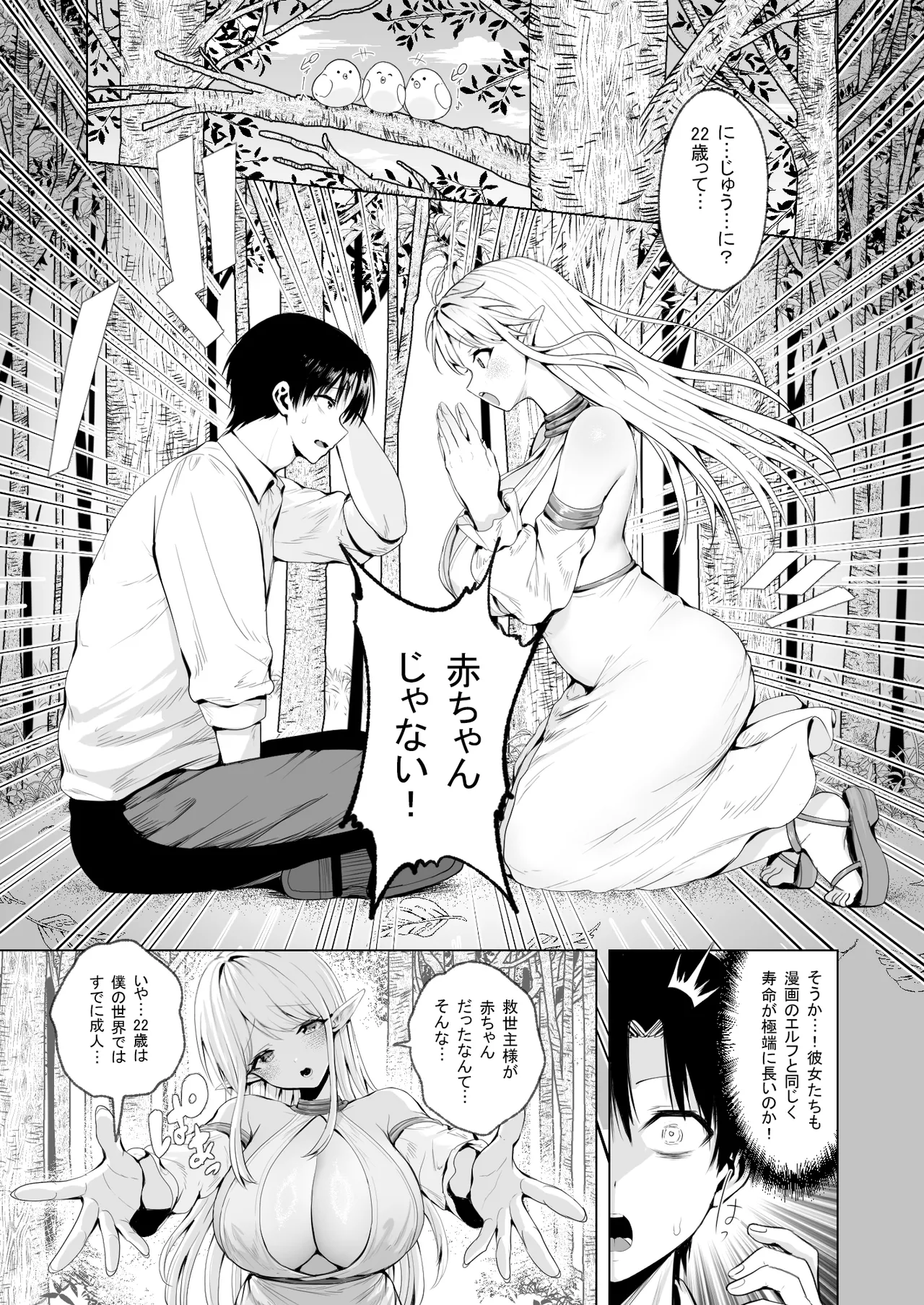 種馬（救世主）として召喚された異世界でエルフママに甘やかされながらヤリまくる Page.12