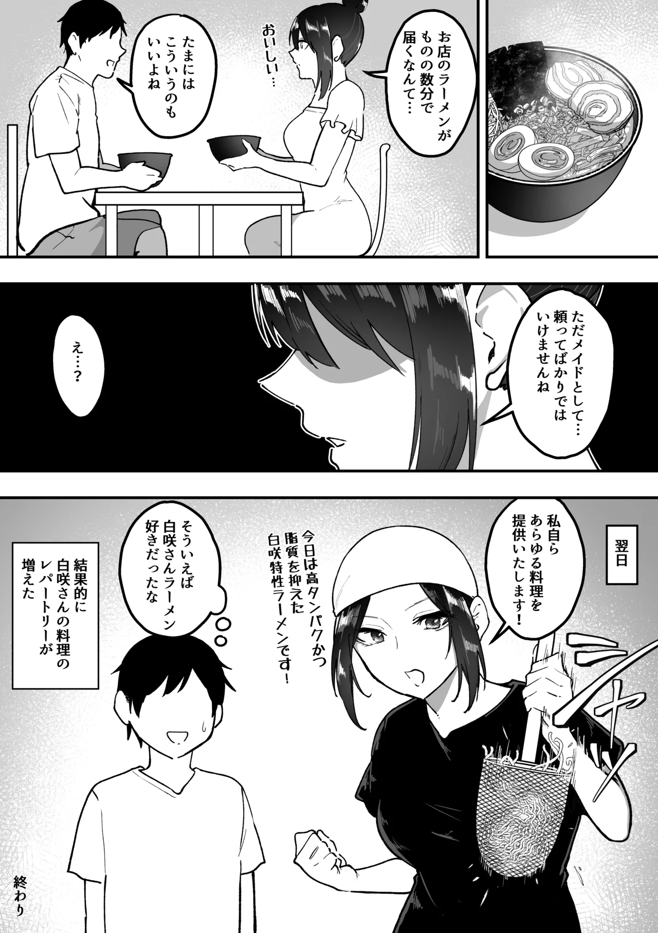 メイドの白咲さんにご奉仕してもらう話5 Page.50