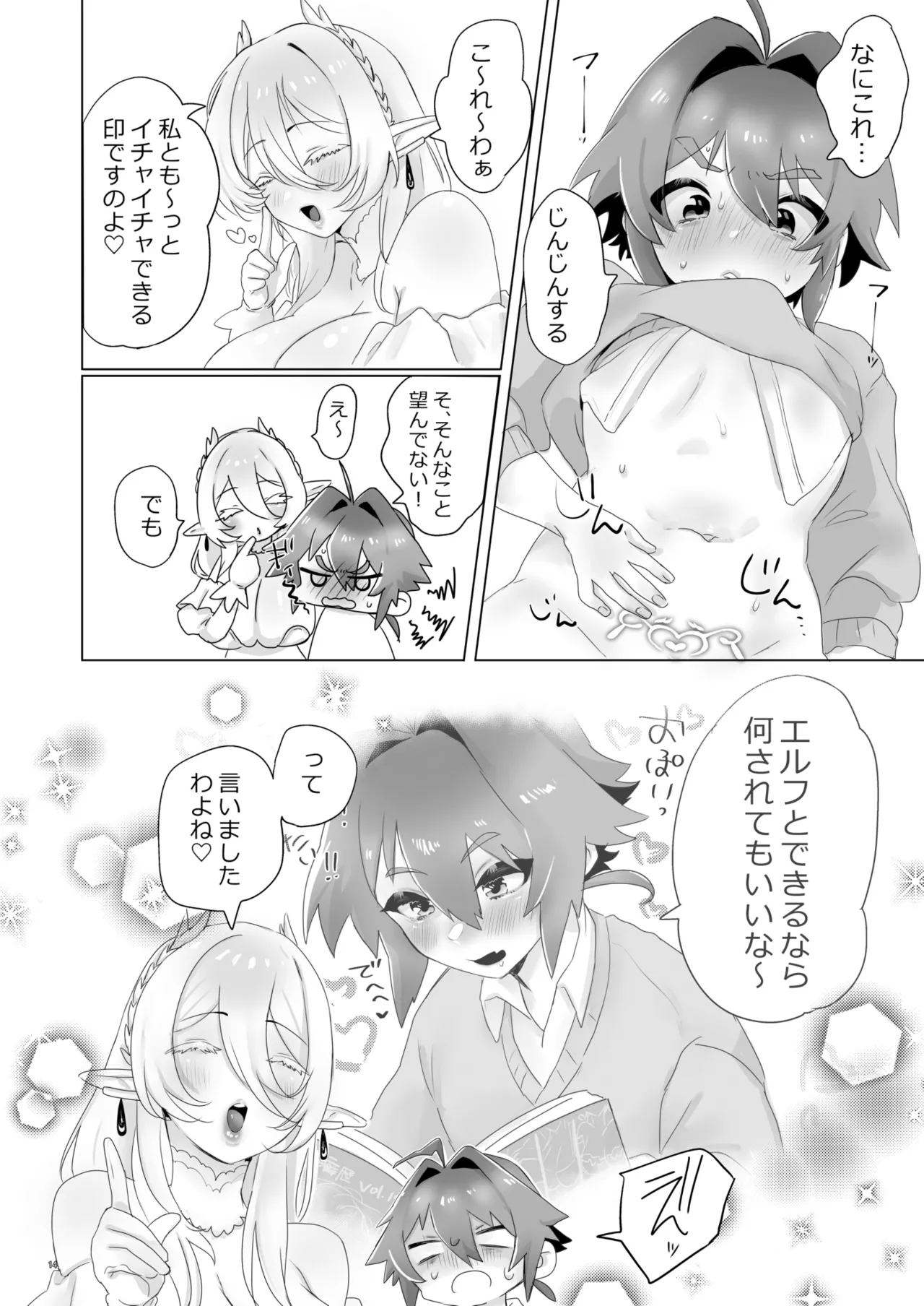 異世界に召喚されてエルフの姫様に淫紋契約を結ばれてしまいました Page.14