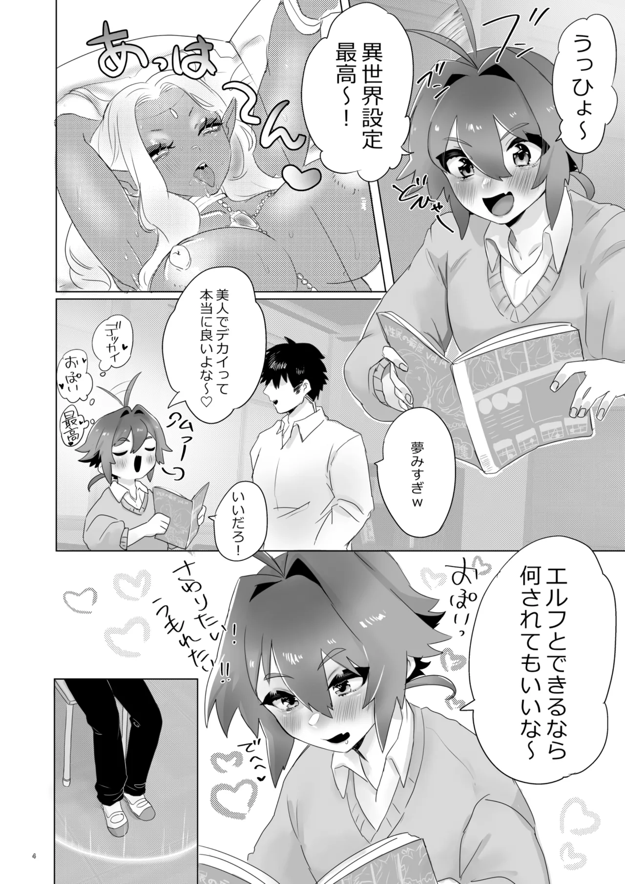 異世界に召喚されてエルフの姫様に淫紋契約を結ばれてしまいました Page.4