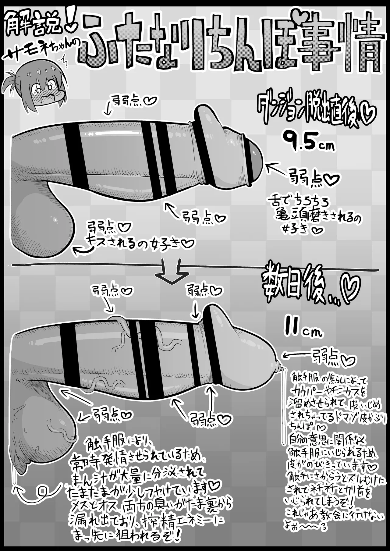触手ミミックにふたなり化させられた冒険者は搾精レベルドレインで快楽射精敗北 Page.47