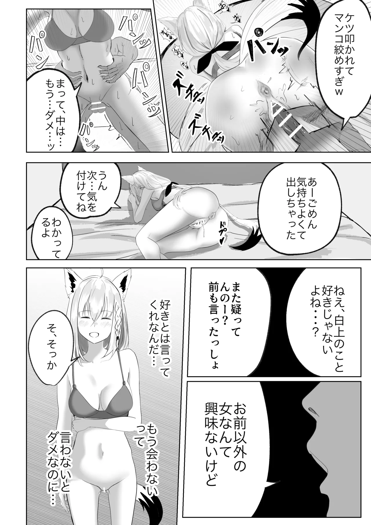 ファンに内緒で裏でオナホ扱いされてる白上フブキ。 Page.2