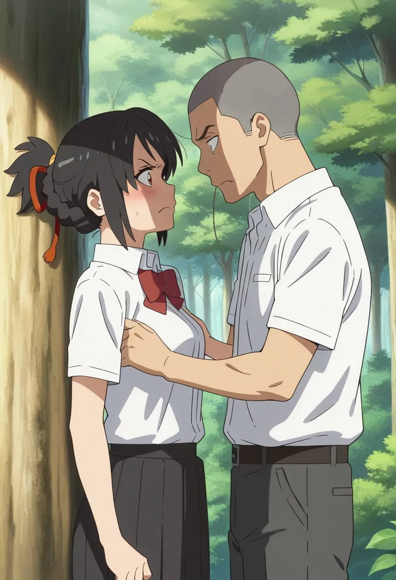 Mitsuha sex in the woods Page.105