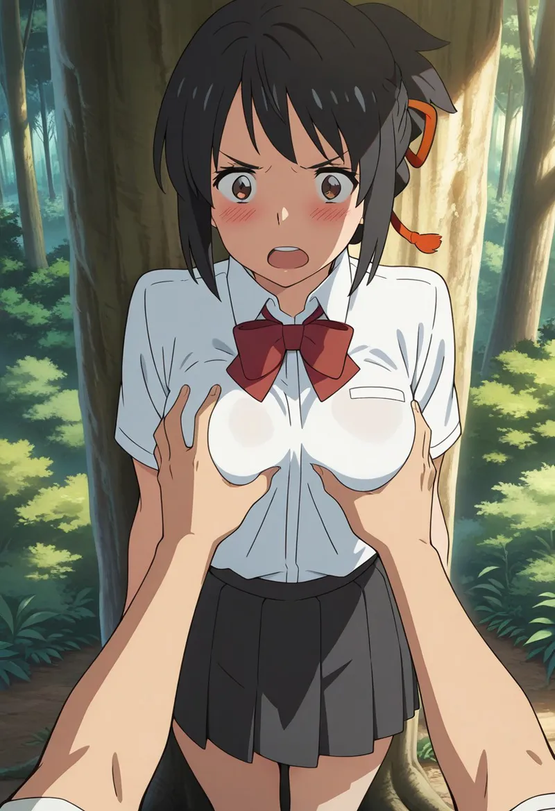 Mitsuha sex in the woods Page.107