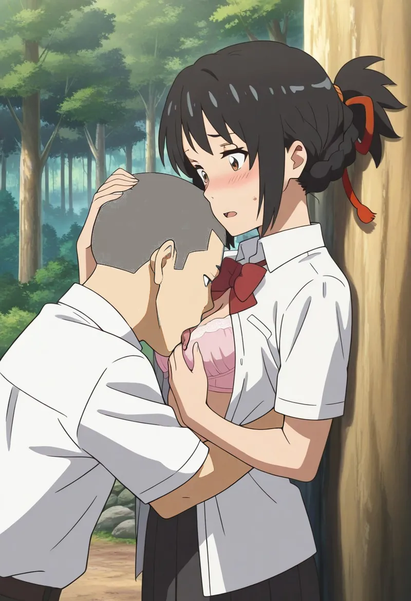 Mitsuha sex in the woods Page.127