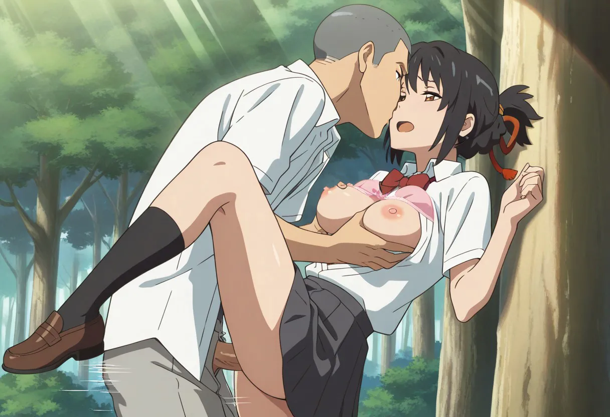 Mitsuha sex in the woods Page.149