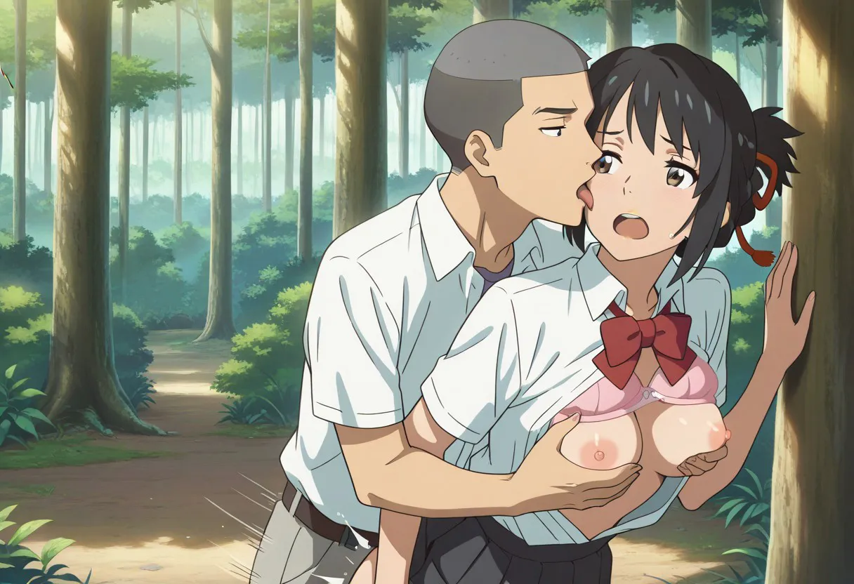 Mitsuha sex in the woods Page.164