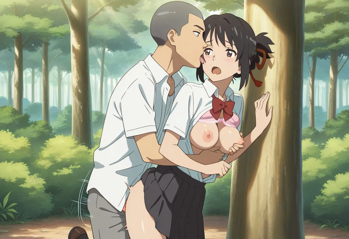 Mitsuha sex in the woods Page.165