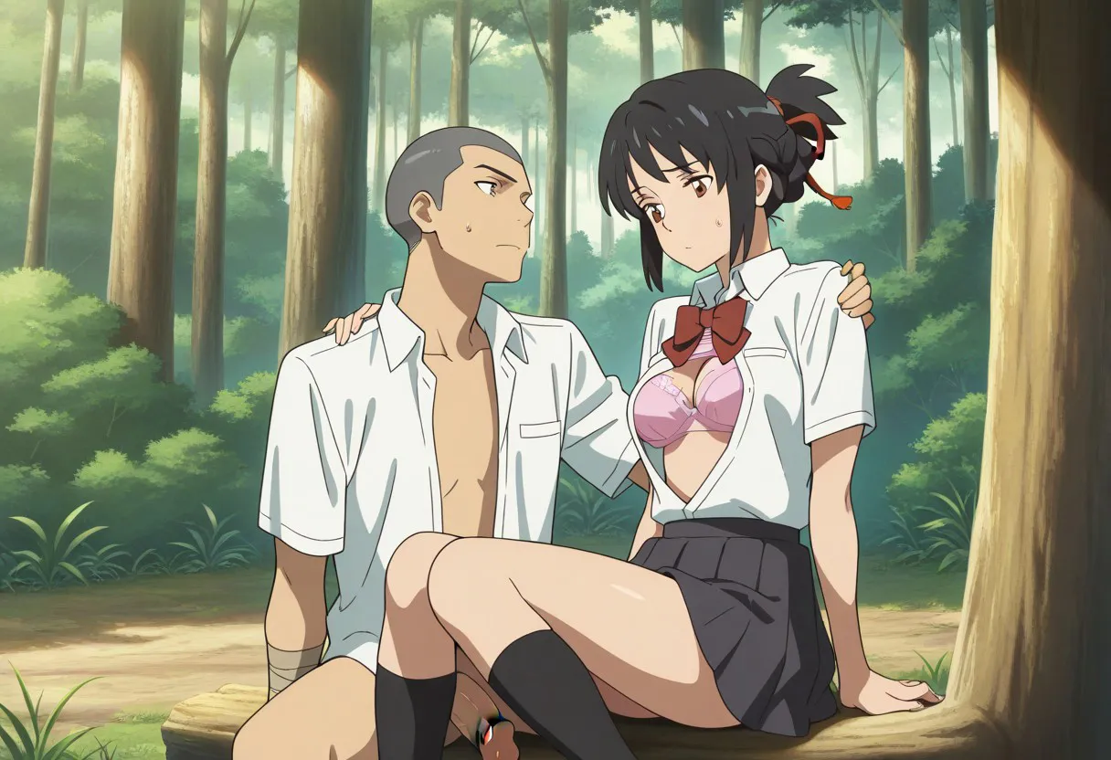 Mitsuha sex in the woods Page.205