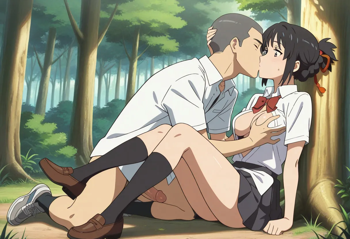 Mitsuha sex in the woods Page.210
