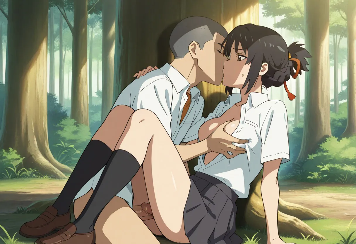 Mitsuha sex in the woods Page.211