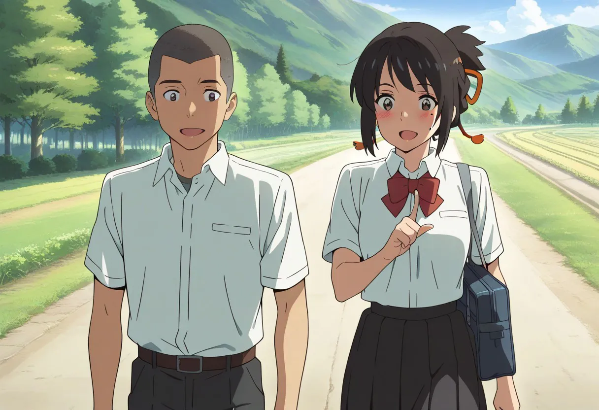 Mitsuha sex in the woods Page.30