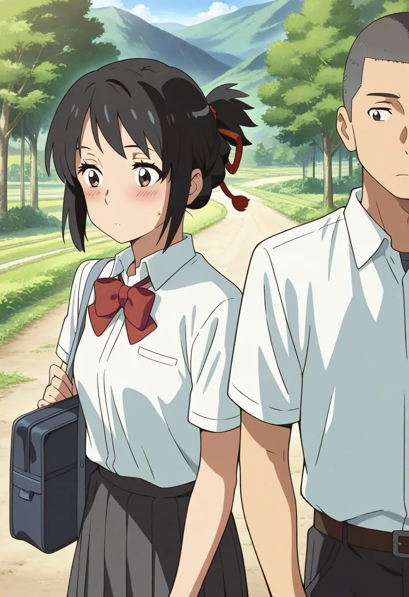 Mitsuha sex in the woods Page.35