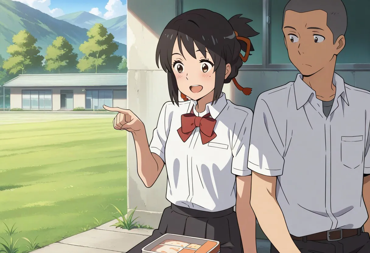 Mitsuha sex in the woods Page.41