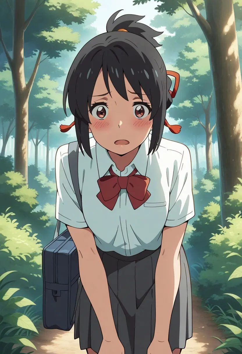 Mitsuha sex in the woods Page.62