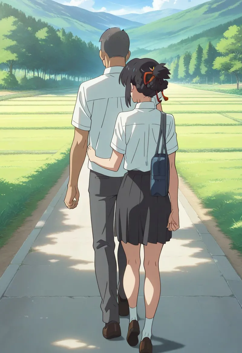 Mitsuha sex in the woods Page.70
