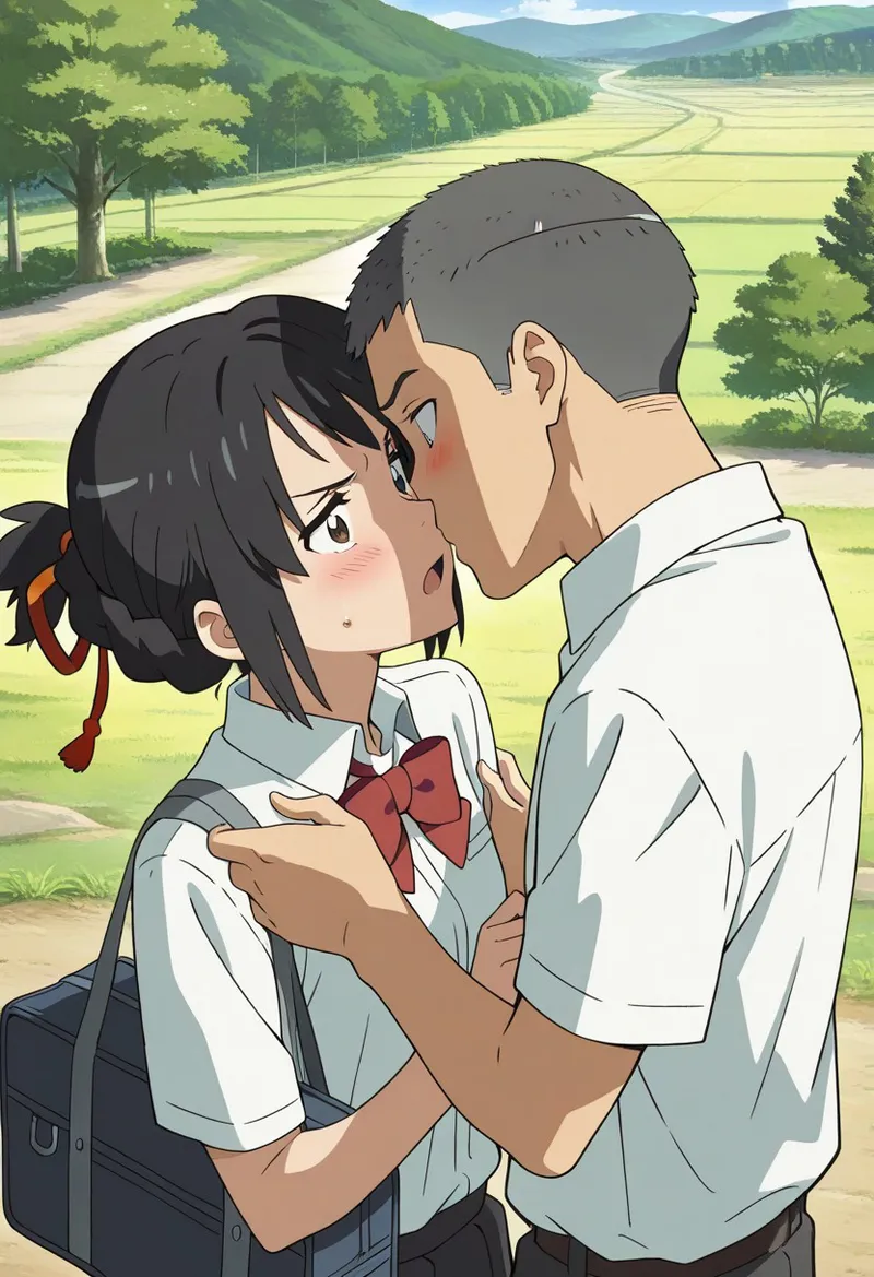 Mitsuha sex in the woods Page.91