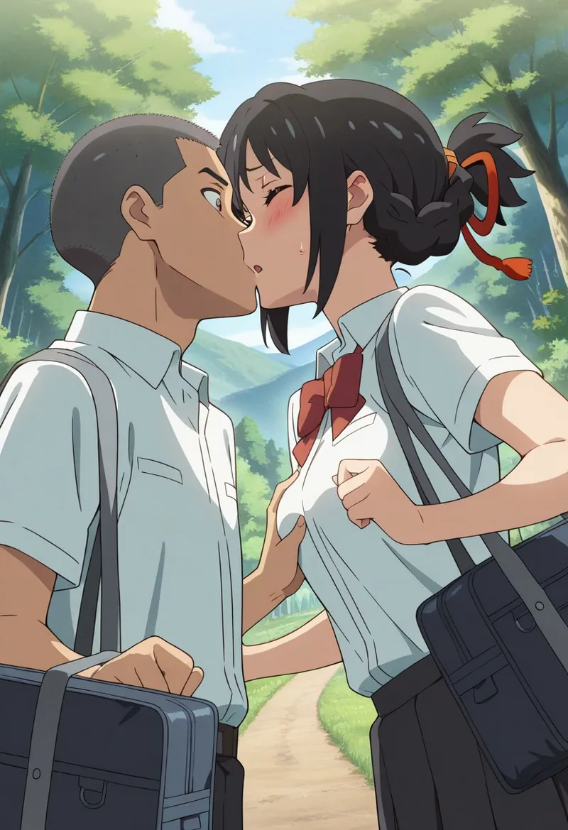 Mitsuha sex in the woods Page.93