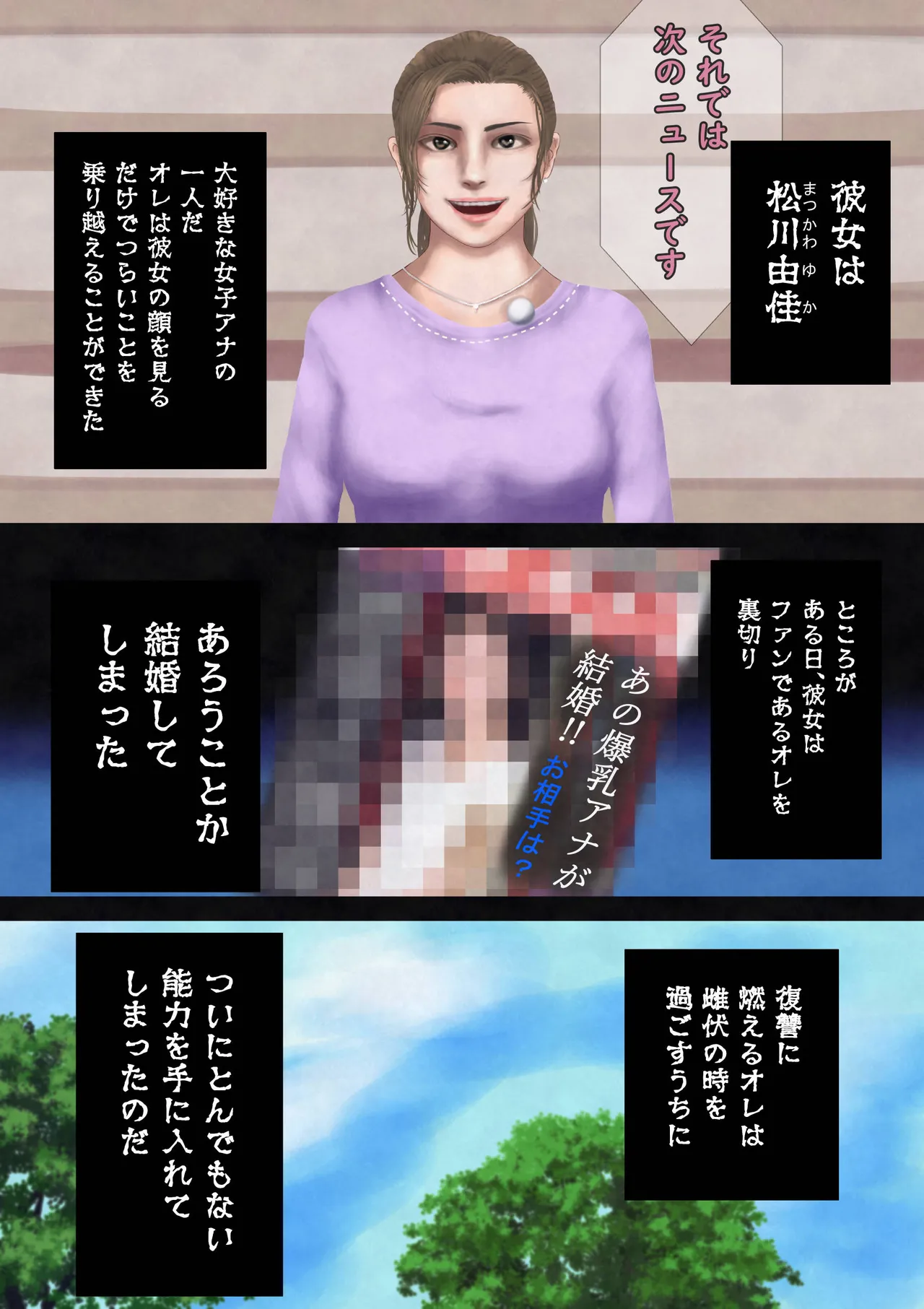 放送事故・リメイク―止まった時間、狙われた爆乳女子アナ Page.2