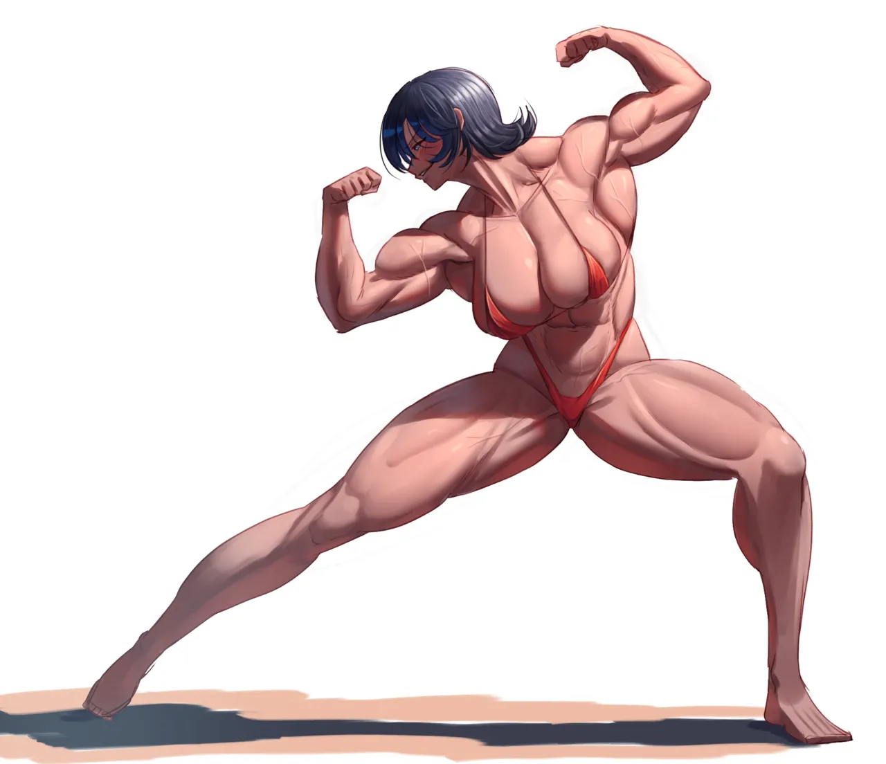 muscle girl art Page.100
