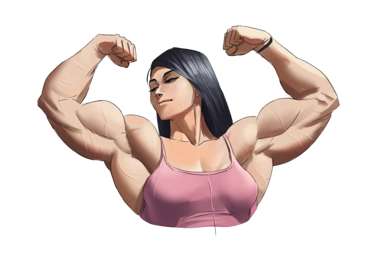 muscle girl art Page.187