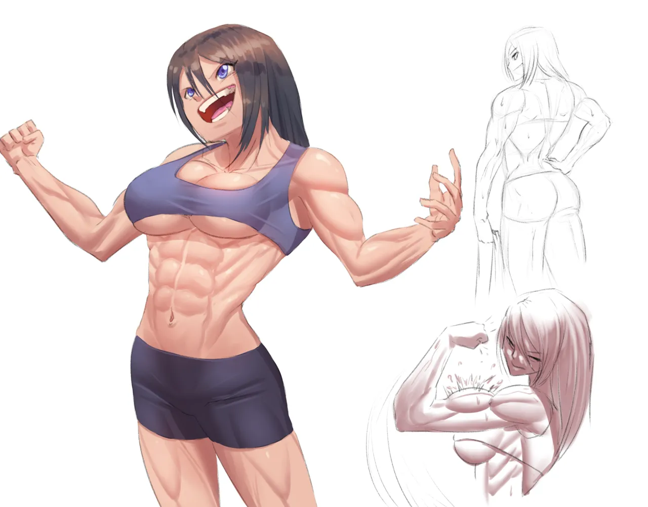 muscle girl art Page.191