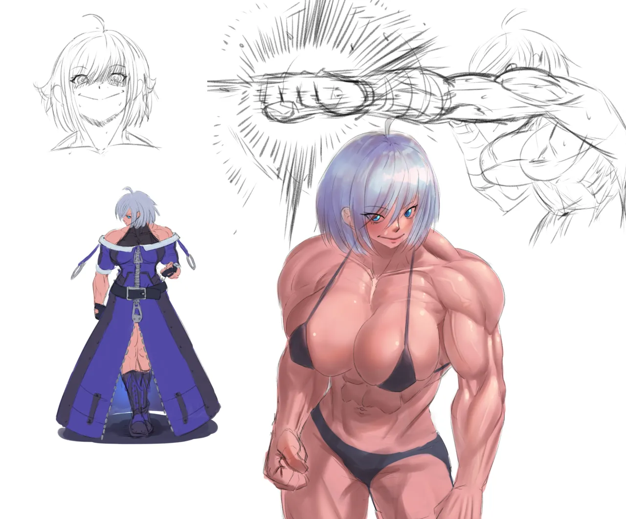 muscle girl art Page.196