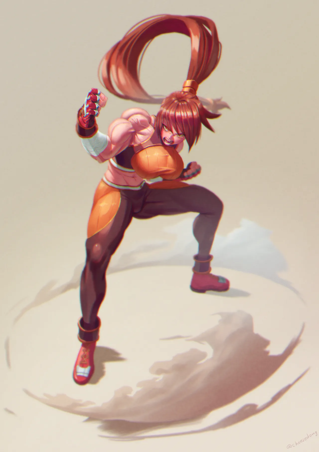 muscle girl art Page.216