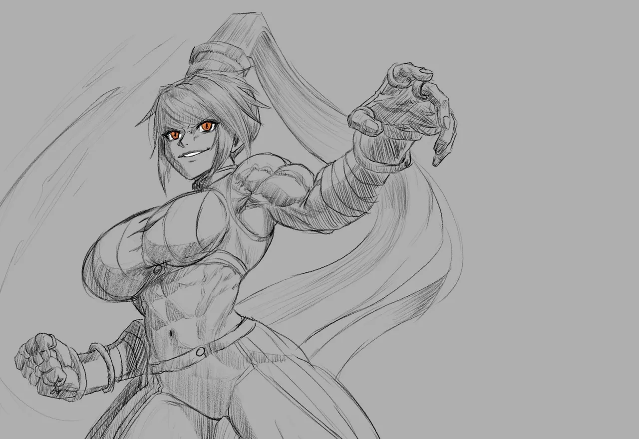 muscle girl art Page.220