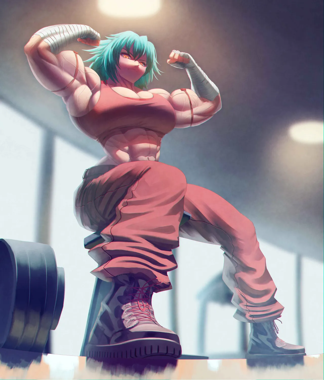 muscle girl art Page.52