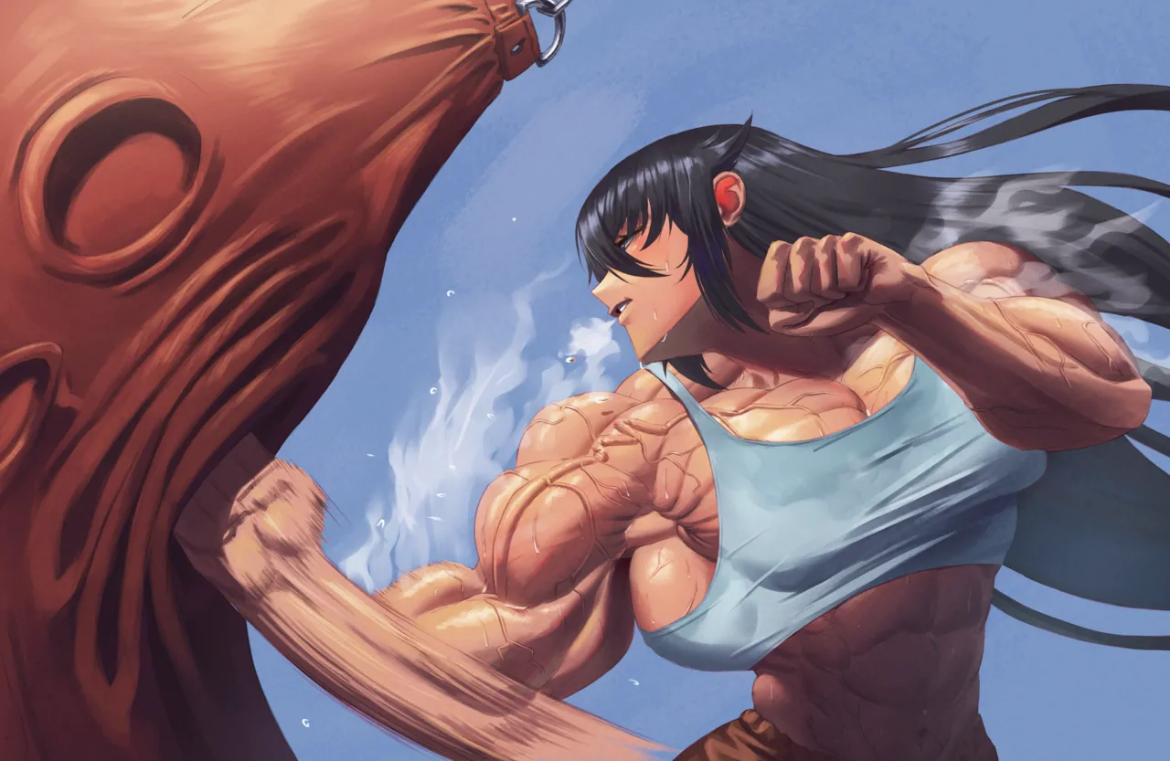 muscle girl art Page.70