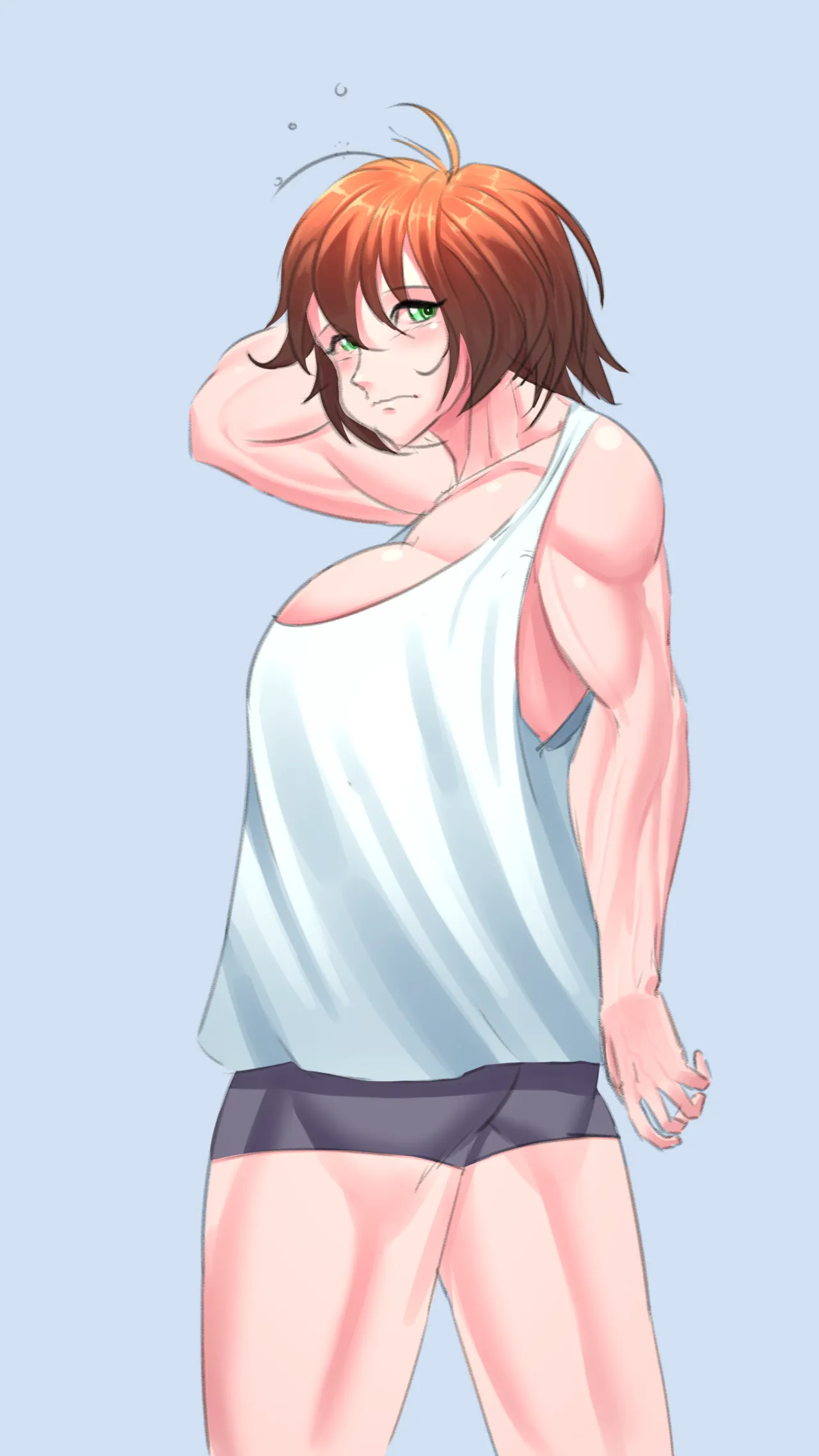 muscle girl art Page.75