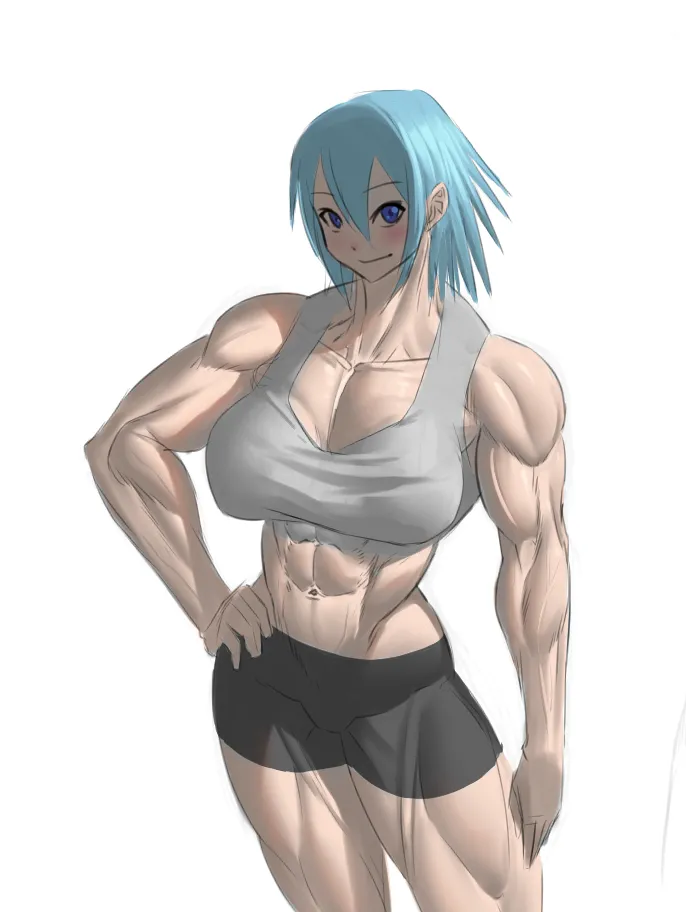 muscle girl art Page.76