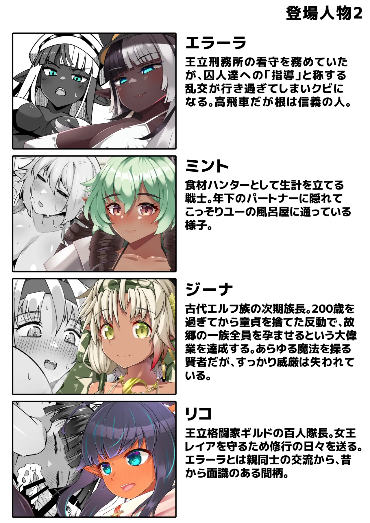 ディックガールとふたなりダークエルフと小人化・胎内回帰。 Page.32