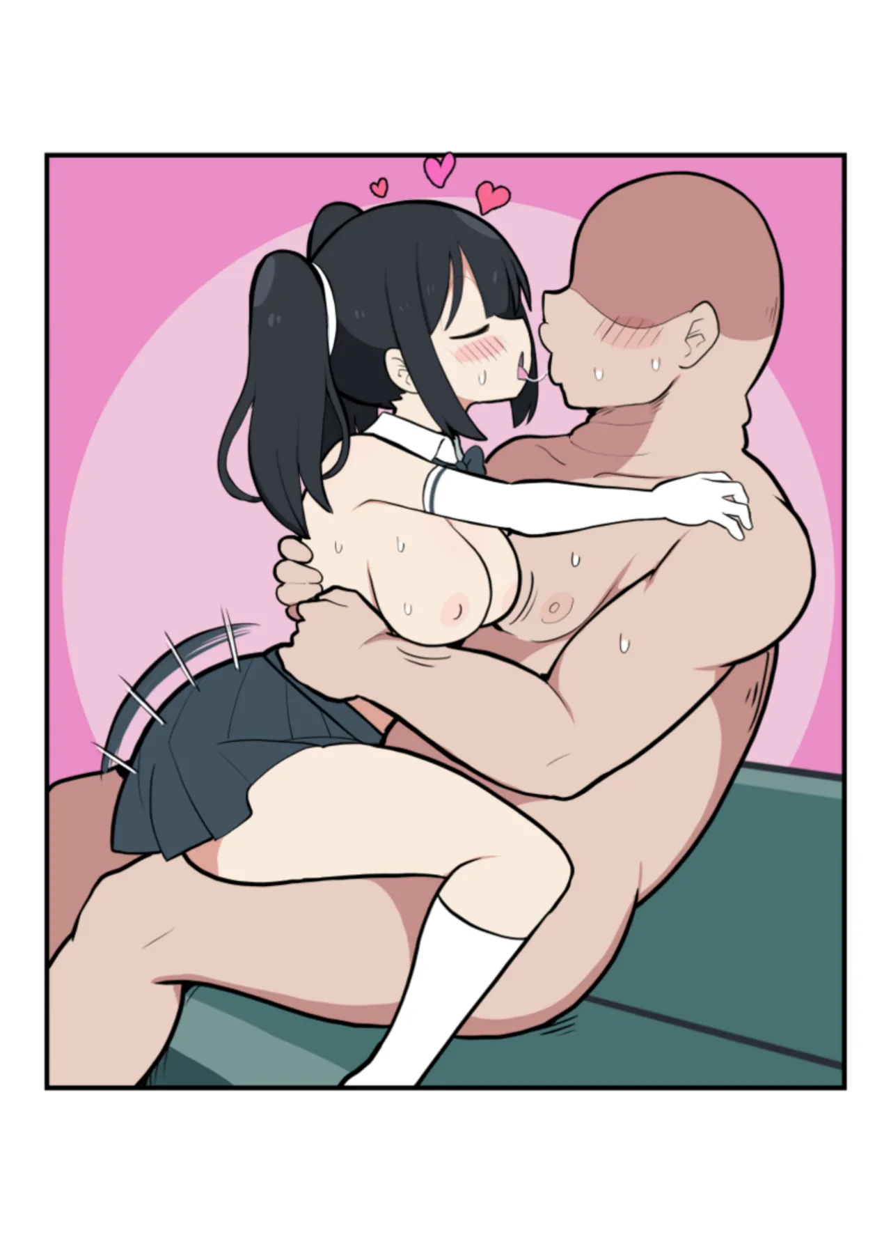 黒髪おっぱいちゃんとおじさんが付き合う話♡ Page.92