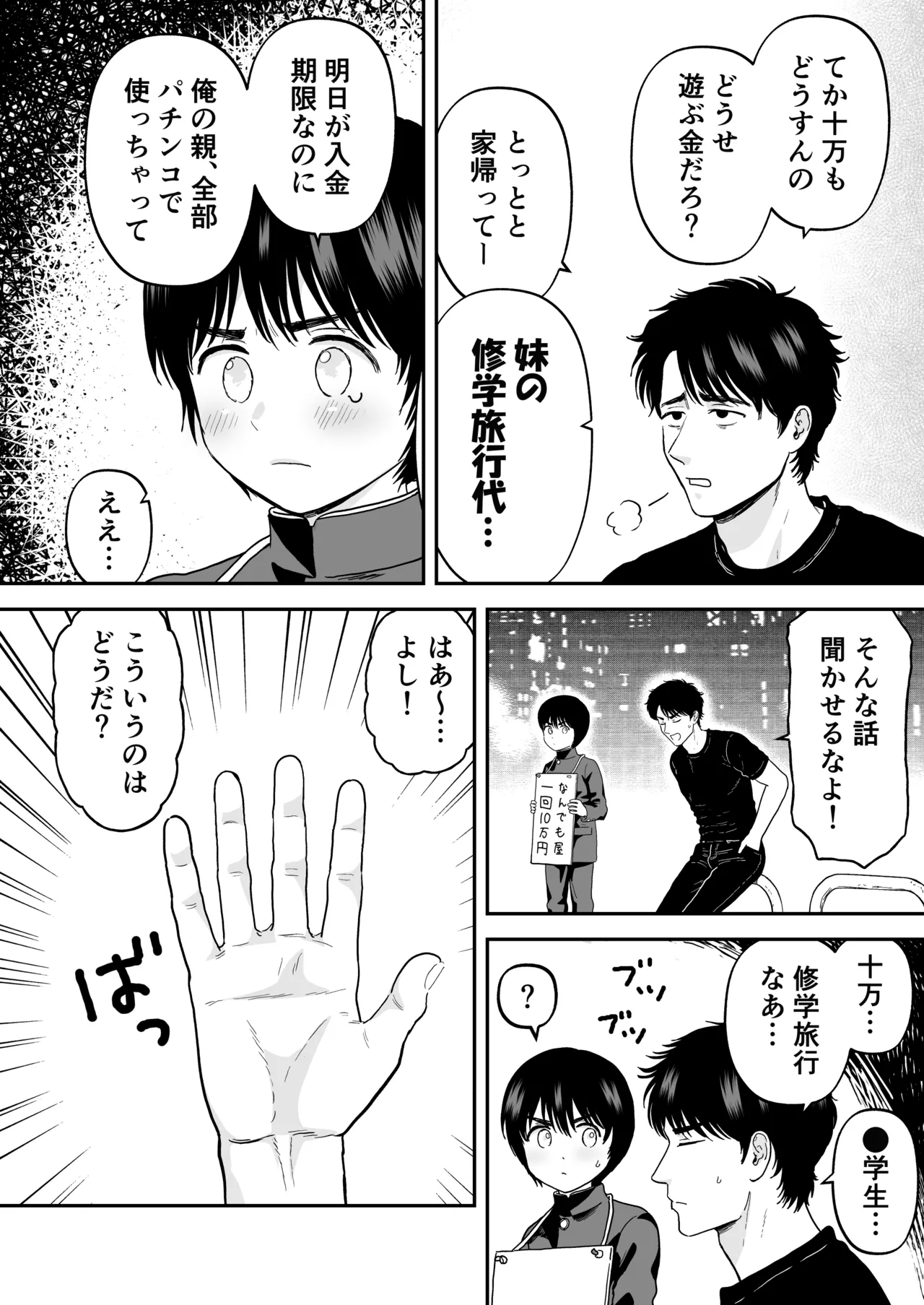 手だけで落とされる少年 Page.2