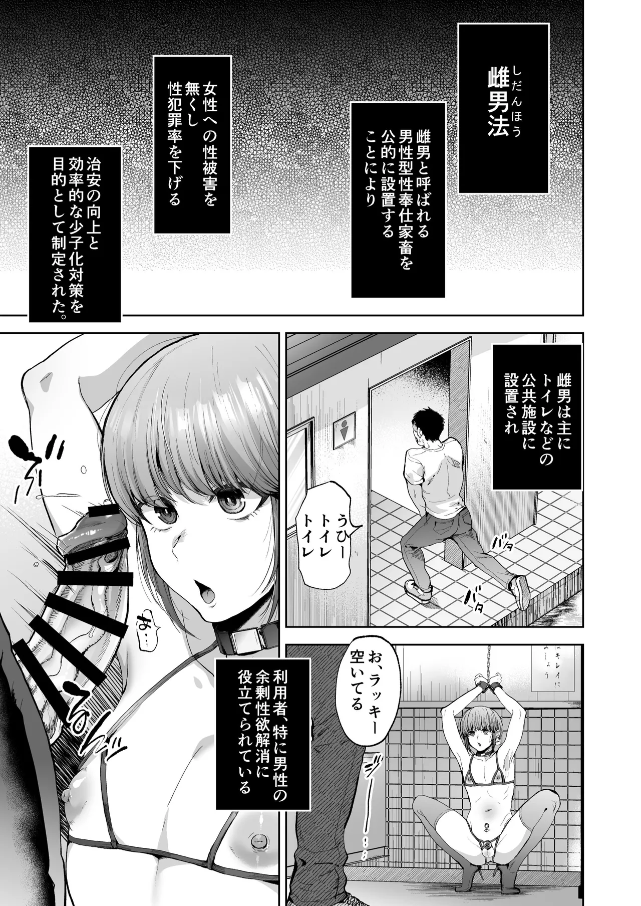 雌男法 社会に活きる男性型性奉仕家畜 Page.7