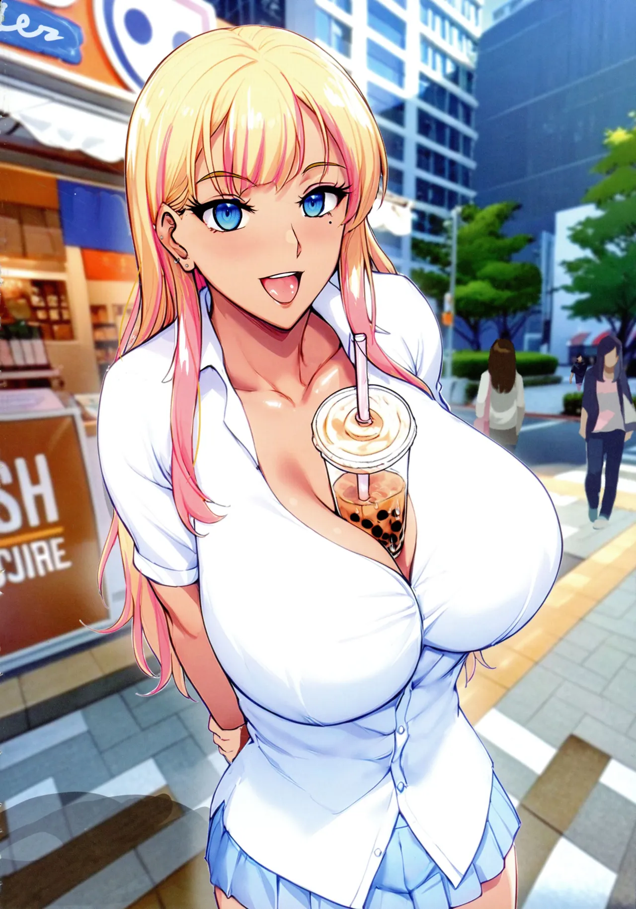 陰キャ弟がオタリーマン生活しながら母乳たっぷり金髪爆乳母娘をハーレムH＆個別デートで孕ませる話 Page.99