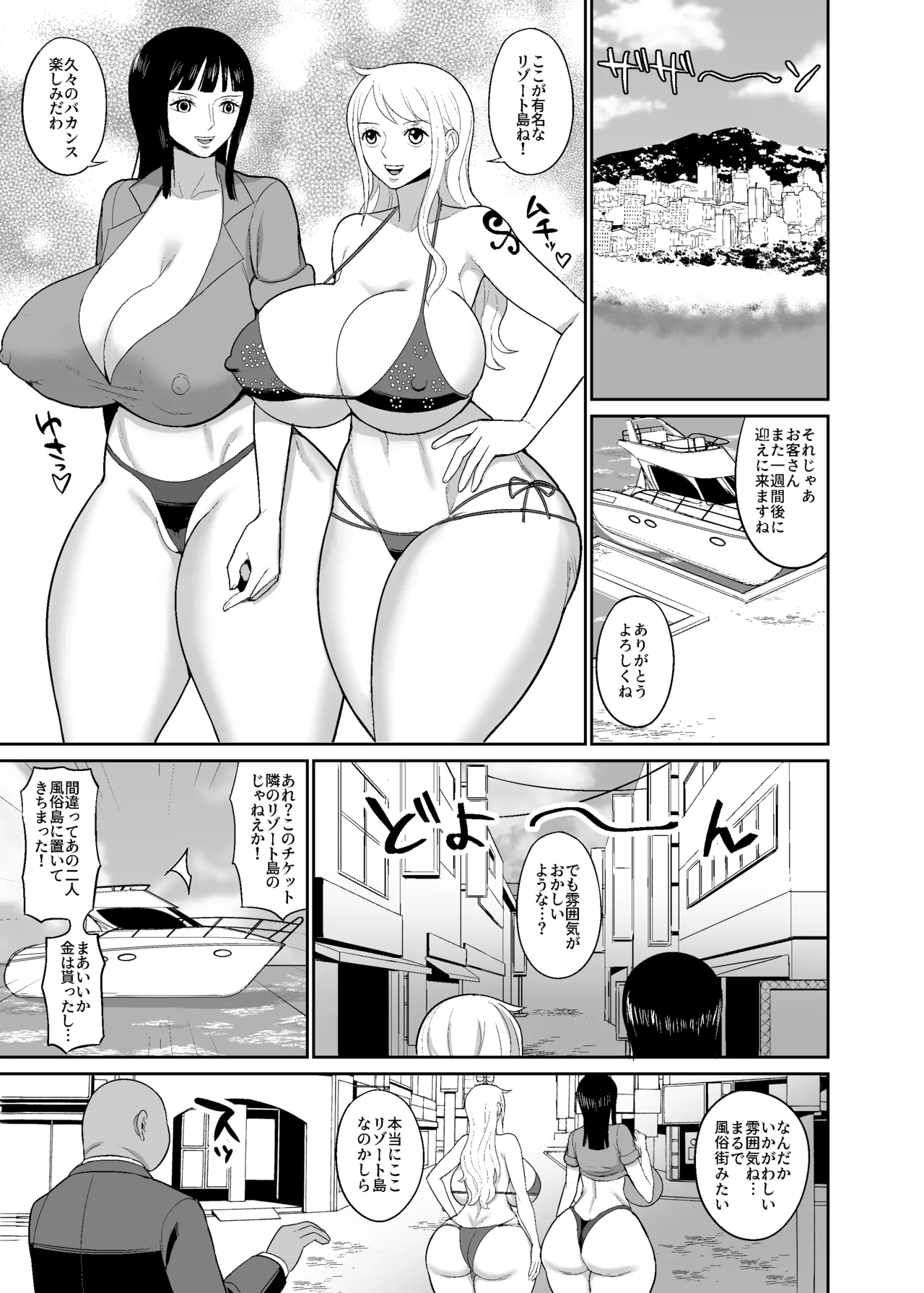 一億ベリー稼ぐまで出られない風俗島 Page.3
