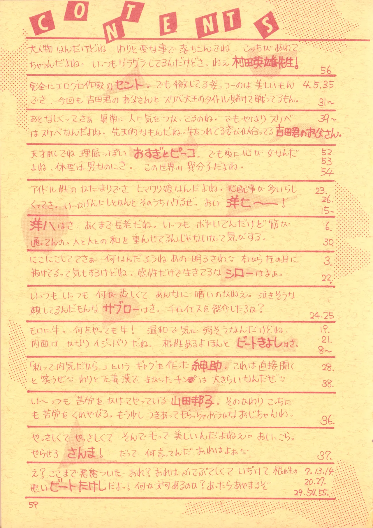 (C23)[REX (ドロンコ / 立野真琴 / ビートたけし / よろず)] THEアニメ なめてちょ 集 2番 - REX 恥のかきすてシリーズ 集 2番 (1983) 昭和 58 年 Page.59