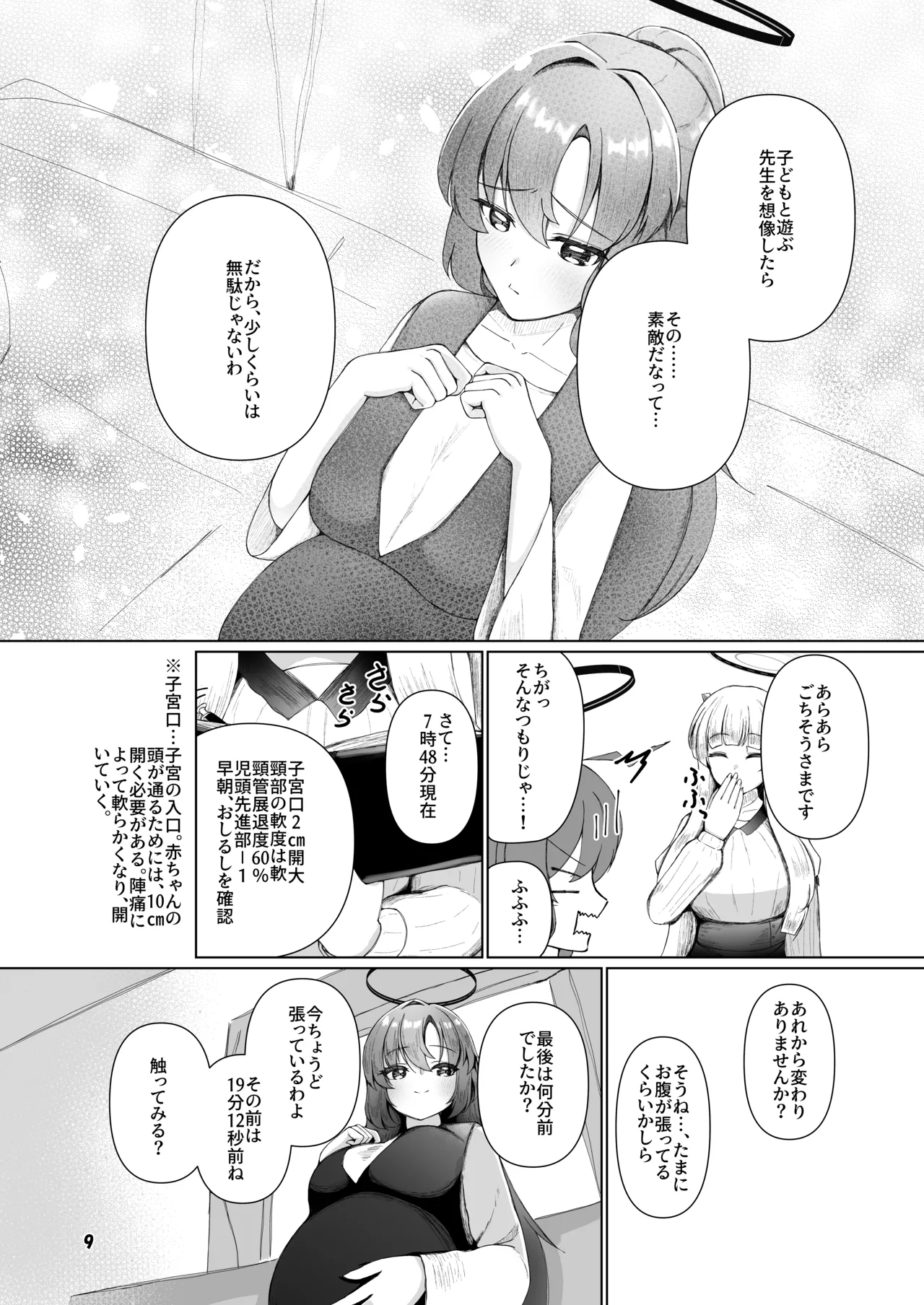 ユウカが産むとこみてて Page.8