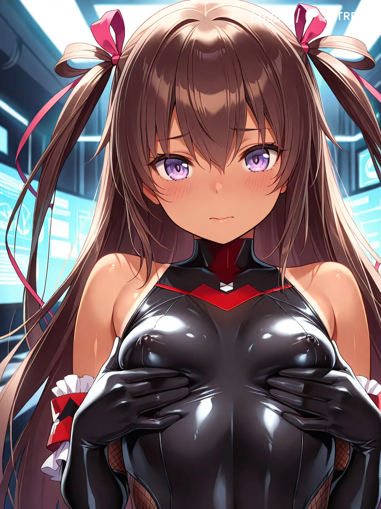 Taimanin Lilith Breast Expansion